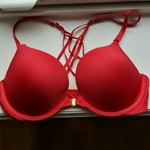 Adore Me Red Bra and Panty Set